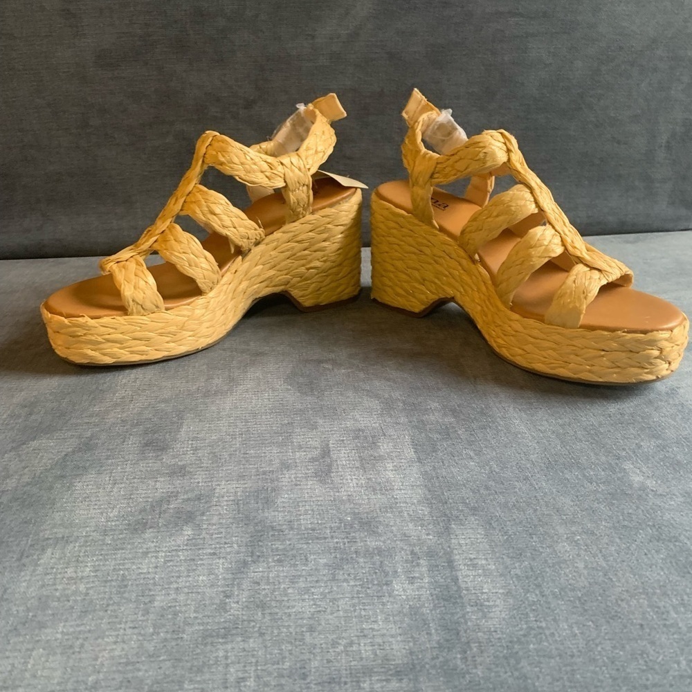 ana Womens Merlin Wedge Sandal 8.5M Ankle Strap Espadrille Open Toe Summer New - Picture 6 of 9